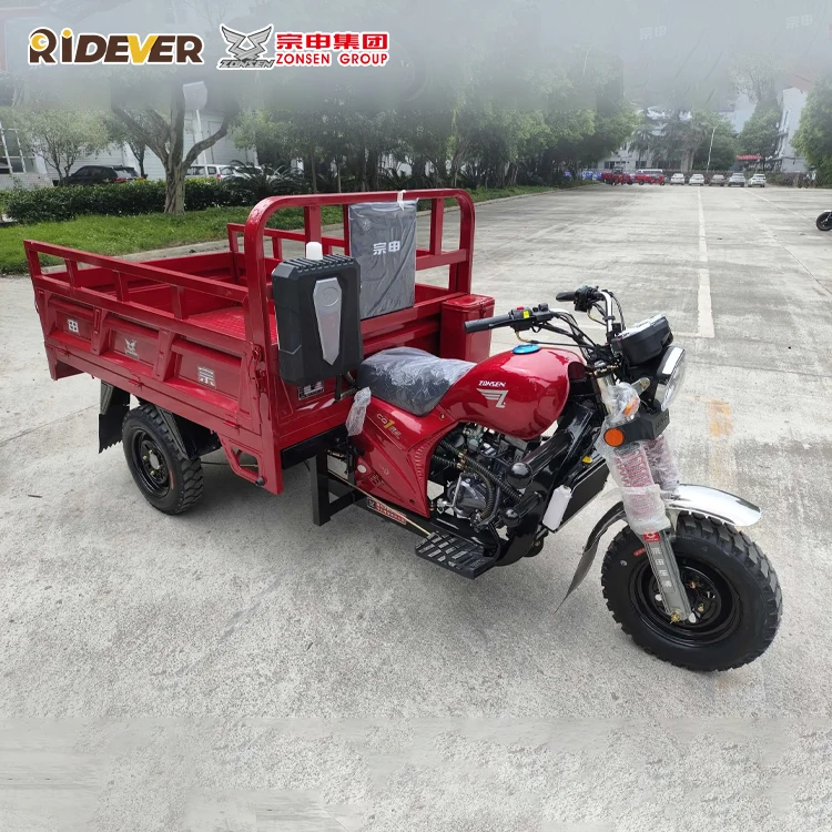 Gasoline Zongshen Hongyun CQ1 IV-S Africa 200cc Carry Cargo Motor Tricycle Motorized Tricycles Trike Motorcycle