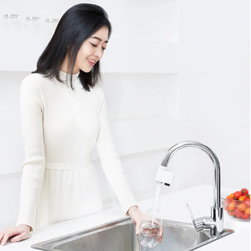 
Xiaomi Smart Sensor Faucet Infrared Sensor Automatic Water Saver Tap Anti-overflow Kitchen Bathroom Inductive Faucet 