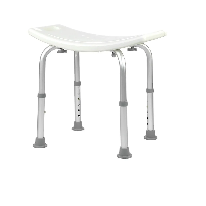 China Manufacturer aluminum adjustable disabled shower chair with armrest