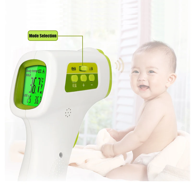 
body Medical infared thermometer fever adult forehead thermometer gun in Quick shipping 
