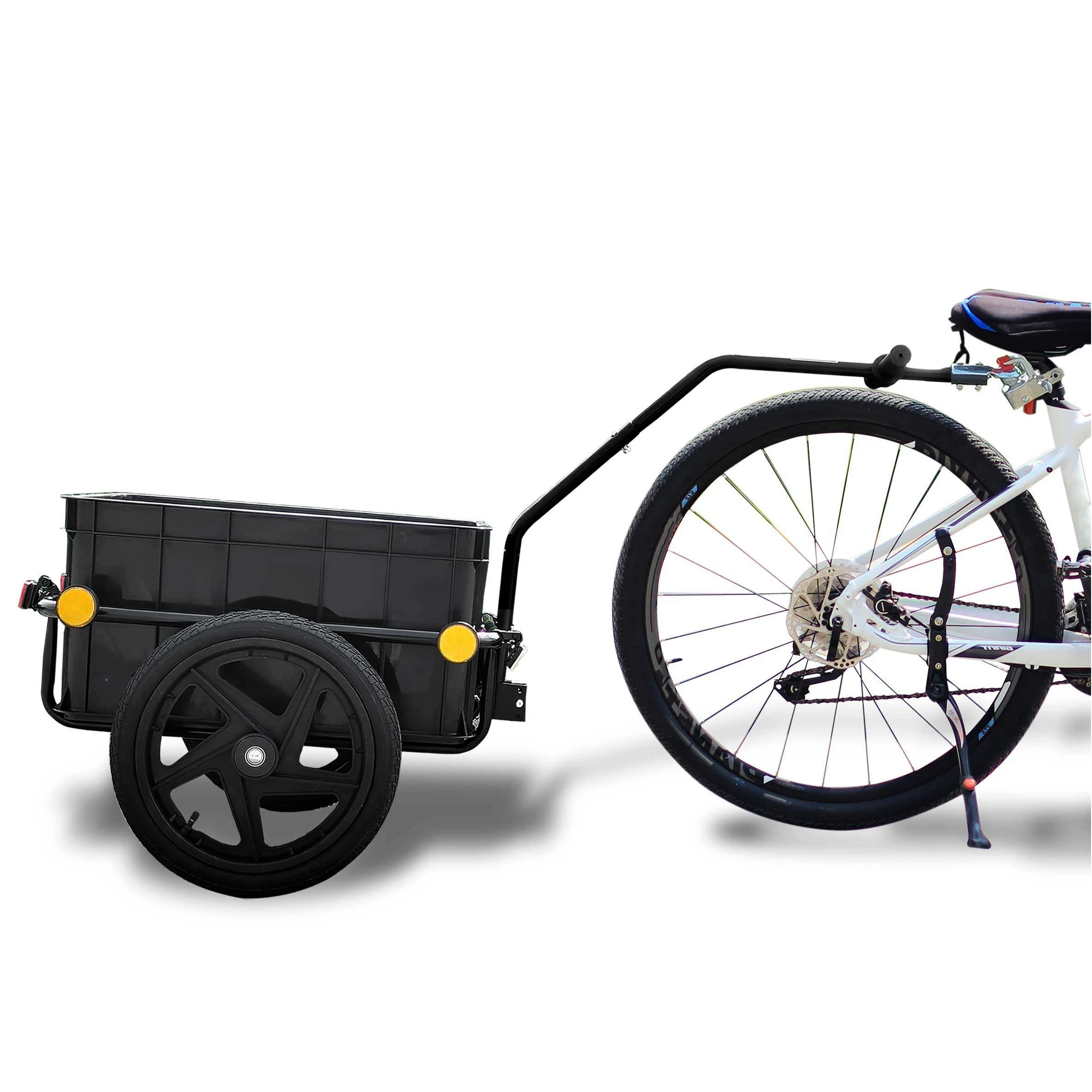 2024 Premium High-End Bicycle Sports Bike Cargo Trailer Hand Cart 2 In 1 With Cover OEM ODM customized Goods trailer Heavy Duty