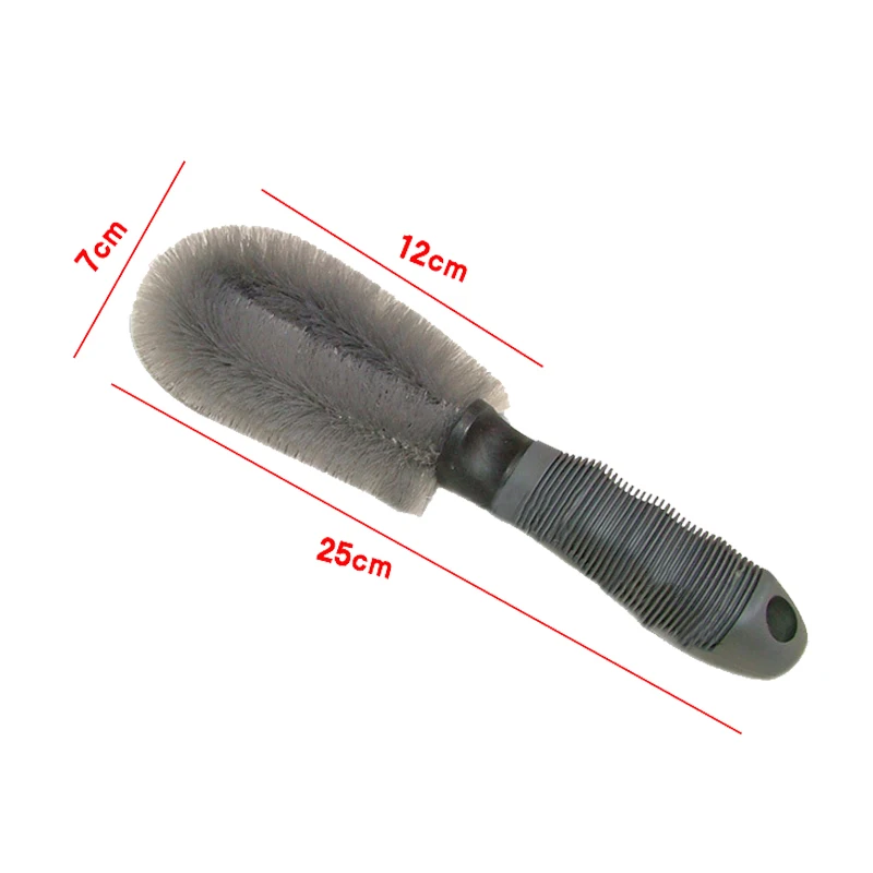 
QJ-G-S-024 plastic Handheld Anti Skid car tire hub wheel cleaning brush 