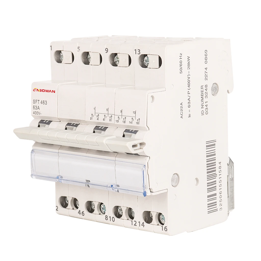 Dc Mcb Circuit Breaker 2pole 3p 4p 63a Mini Electric Current Switch