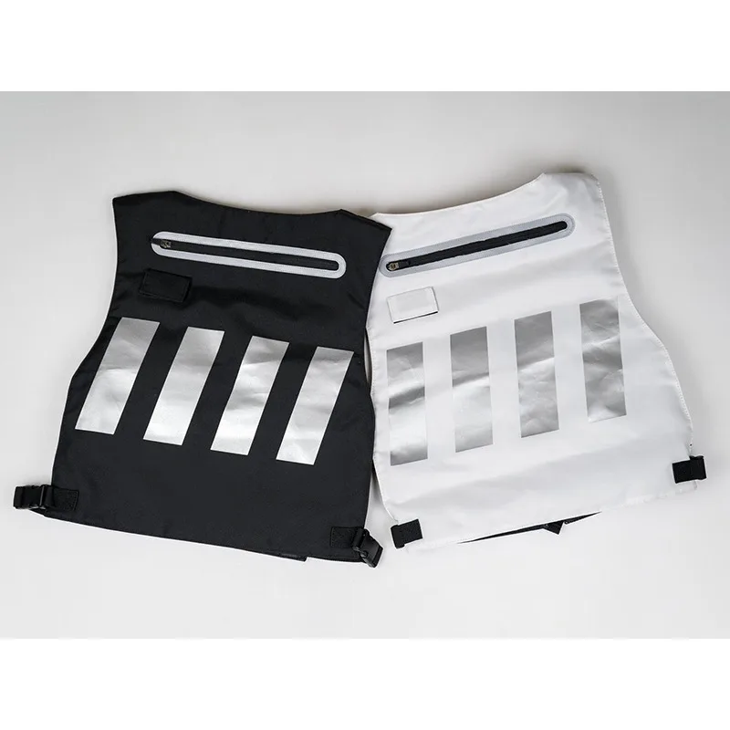 Utility Fishing Hiking Vest Climbing Vest for Sport Running Gym Black And White Hydration Vest Chest Bags for Men Daypack