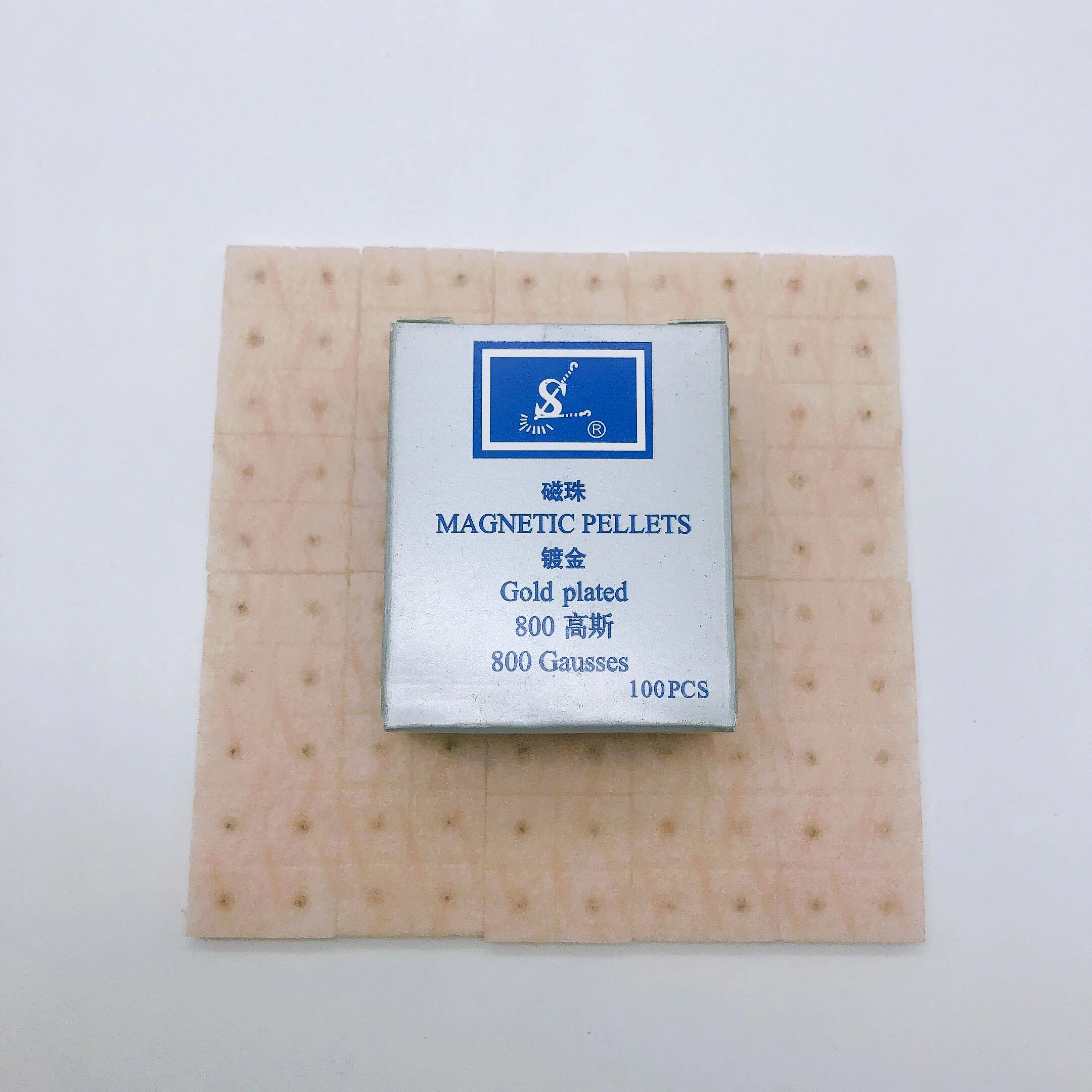 
Ear acupuncture needles magnetic pellets with gold plated 