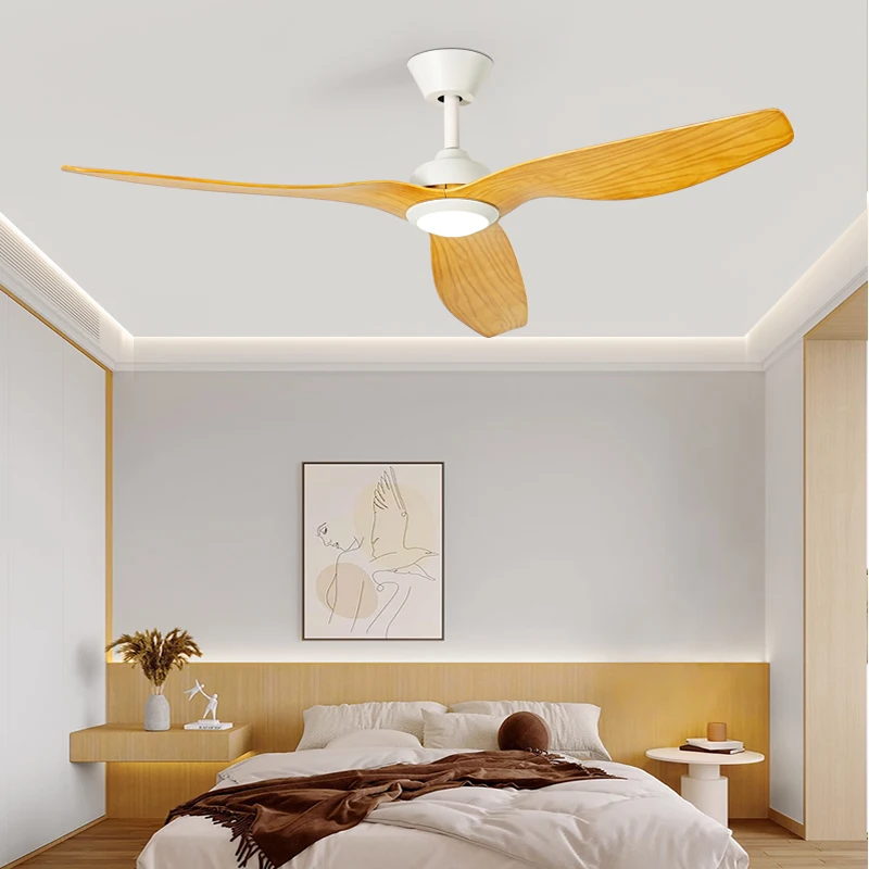 Modern Simple LED Ceiling Fans with Remote Control BLDC DC Motor 3 Blades for Home-Silient Living Room & Bedroom Fans