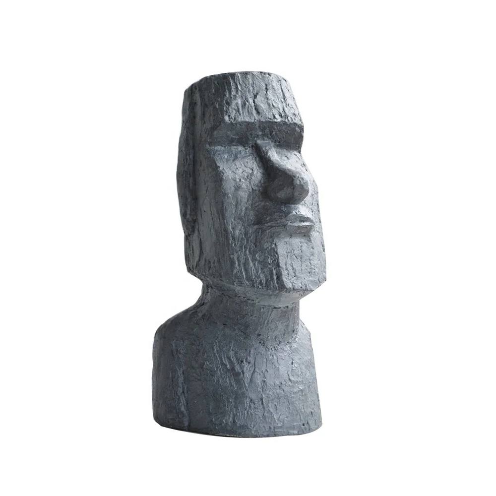  Фигурка пасхального острова садовая статуя Moai в цвете камня набор