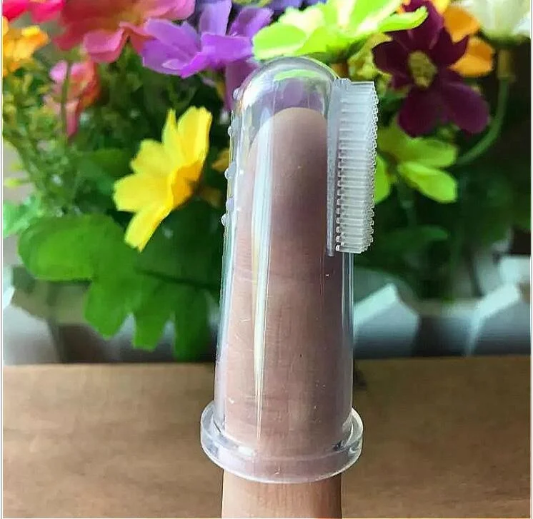 Силиконовая зубная щетка для младенцев