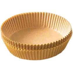 Wholesale Air Fryer Liner Disposable Corrugate Air Fryer Paper Liner Parchment Round Square Shape Air Fryer Paper Liners