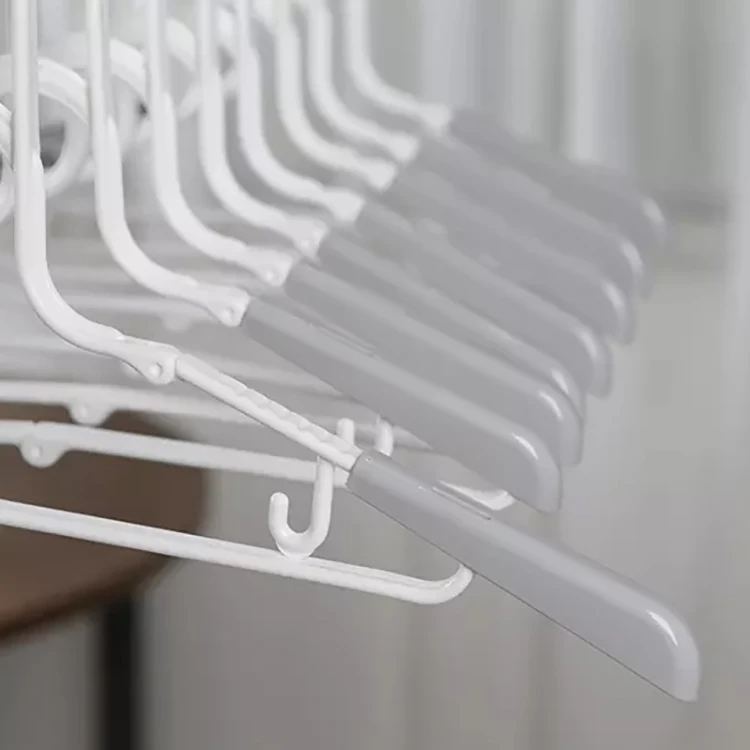 Hanser PC-12H Plastic Magic Folding Hanger High Quality Household Foldable Windproof Rotatable Clotheshorse Adjustable Hangers
