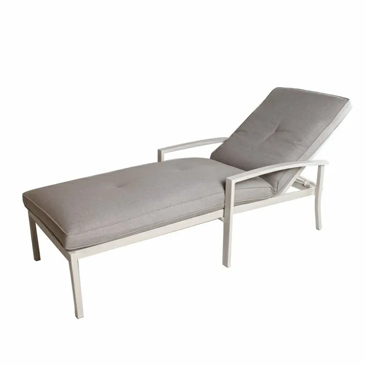Patio Furniture Aluminum Outdoor Beach Pool Chair Sun Bed Lounger Chaise Lounge