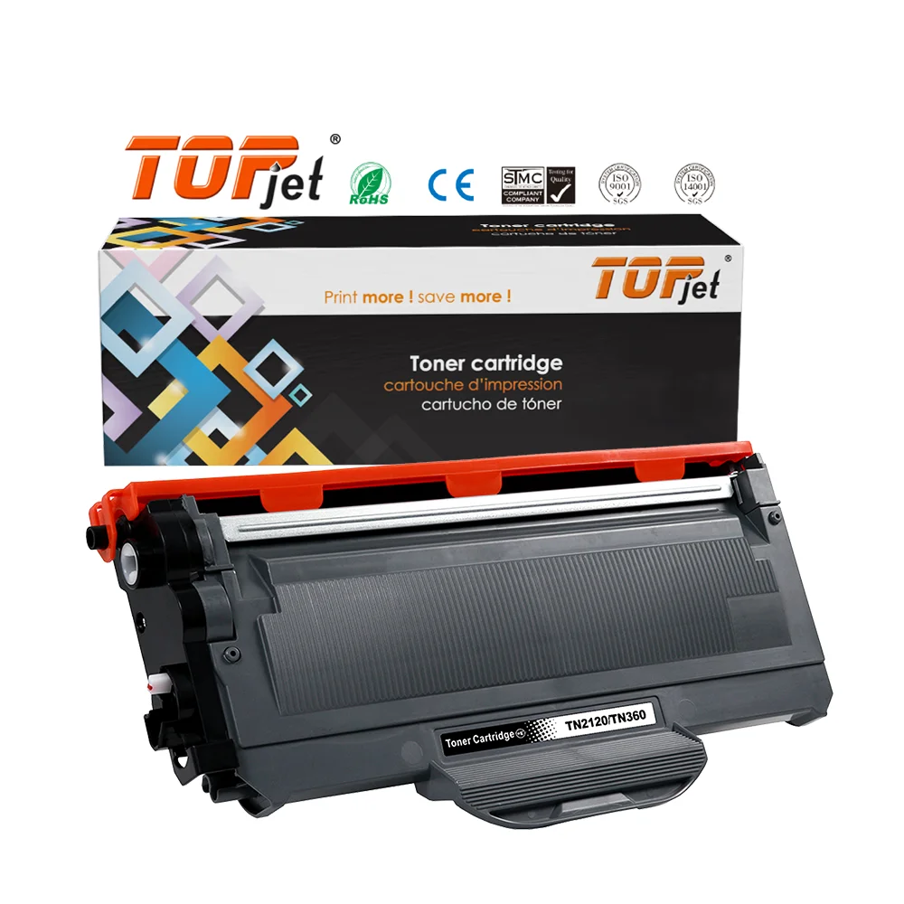 Topjet TN360 2120 TN2150 TN-26J TN2125 TN2175 черный картридж с тонером для лазерного принтера Brother HL2140 2150N MFC 7440N