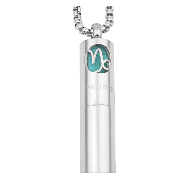 12 Zodiac Sign Perfume Pendant Scorpio Leo Capricorn Aquarius Libra Taurus Virgo Gemini Pisces Aries Cancer Astrology Necklace