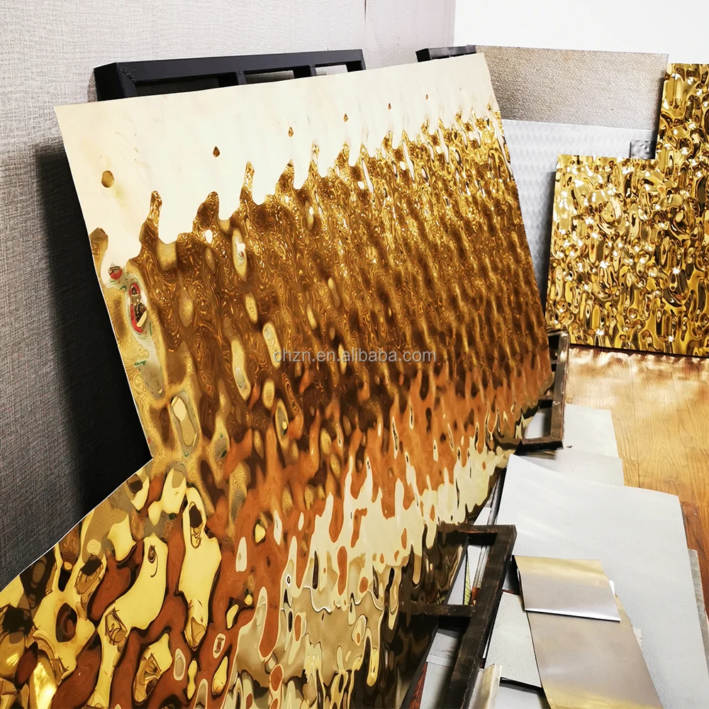 High Quality Liquid Grain Embossed Metal Plate Stainless Steel Embossed Plate