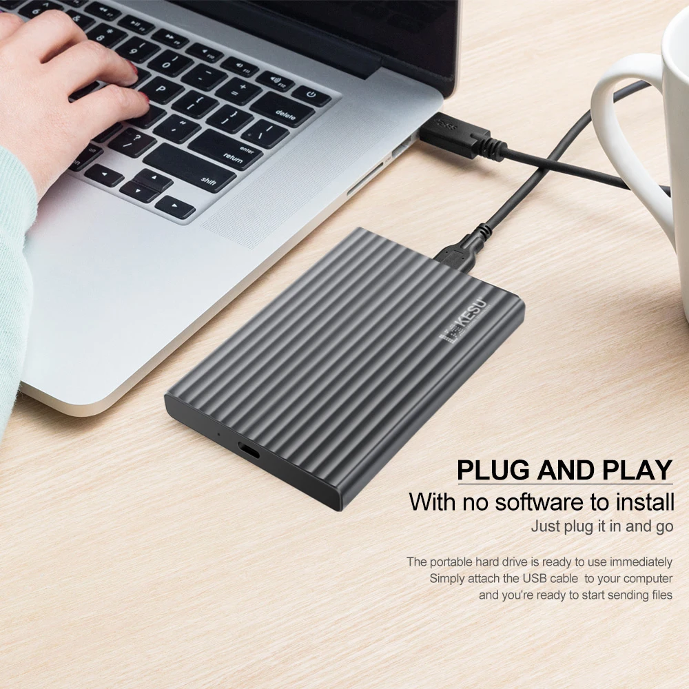 Original Authentic 2.5 Inch Storage Devices HDD Portable 1TB External Hard Drive USB 3.0