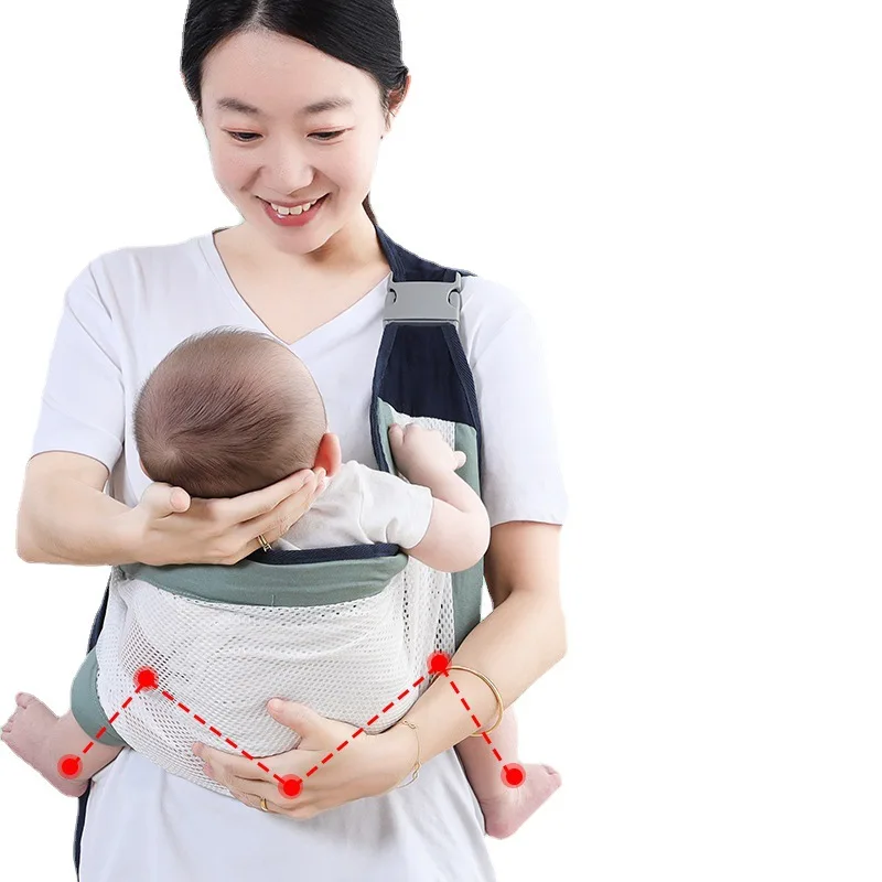 Front hug type out simple single shoulder light labor-saving baby carrier