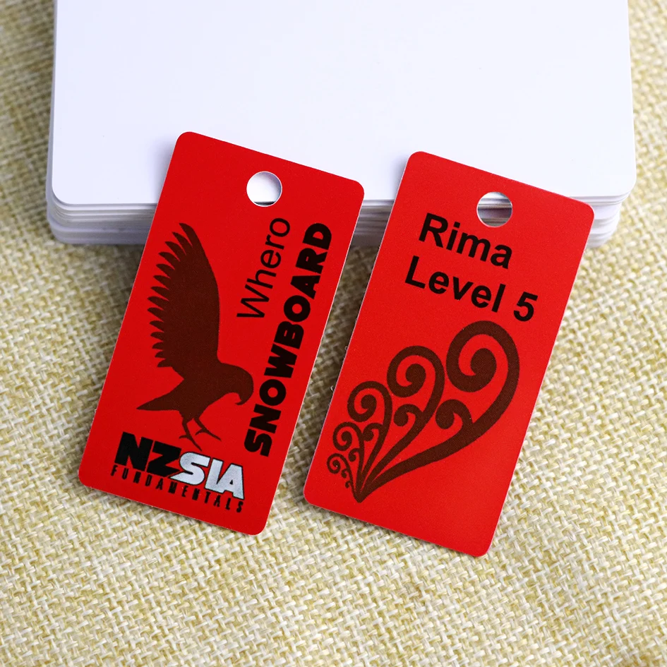 Customized Small Size Access Control Key Tag Mini PVC Loyalty VIP Membership Cards