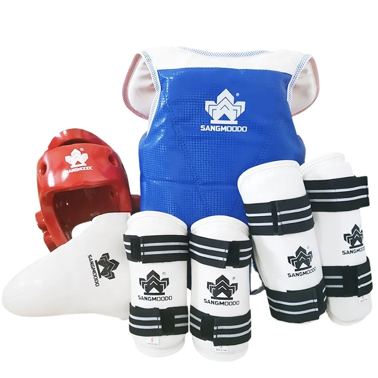 High quality durable pu comfortable guard body protector taekwondo gear set