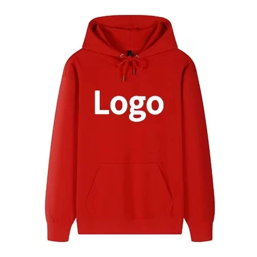 Autumn and Winter Custom Man Hoodie: Free Shipping, 50% Cotton 50% Polyester Fleece Lined, Your Logo and Design Print