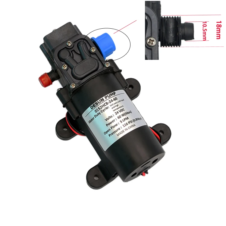Desun 0152 HCB 12v 24v dc Self Priming diaphragm water pump mini automatic home booster water pump