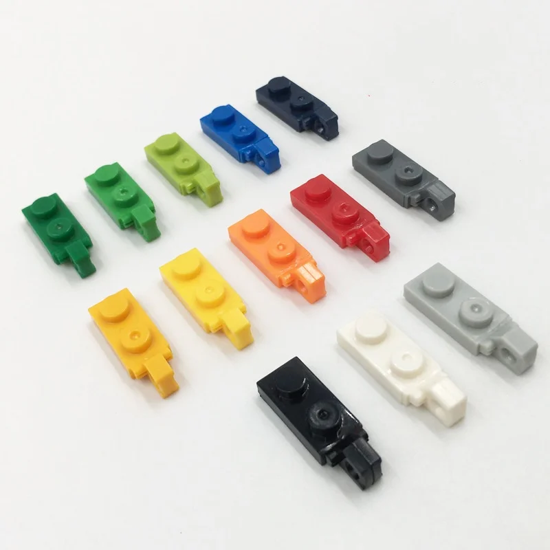 MOC small particles 1x2 unilateral hinged plate (convex) compatible with 44301 building bricks training institution spare parts