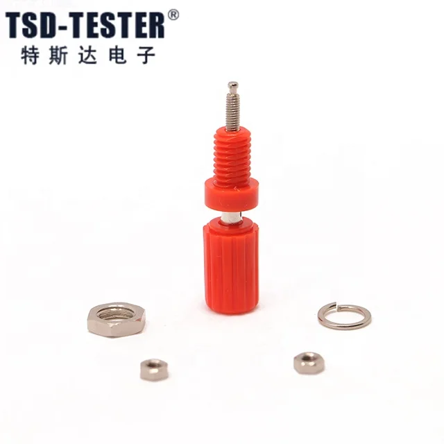 5 colors Nickel Plated Binding Post Screw Amplifier audio Speaker Terminal Cable Power Test Probes for 4mm Banana plug