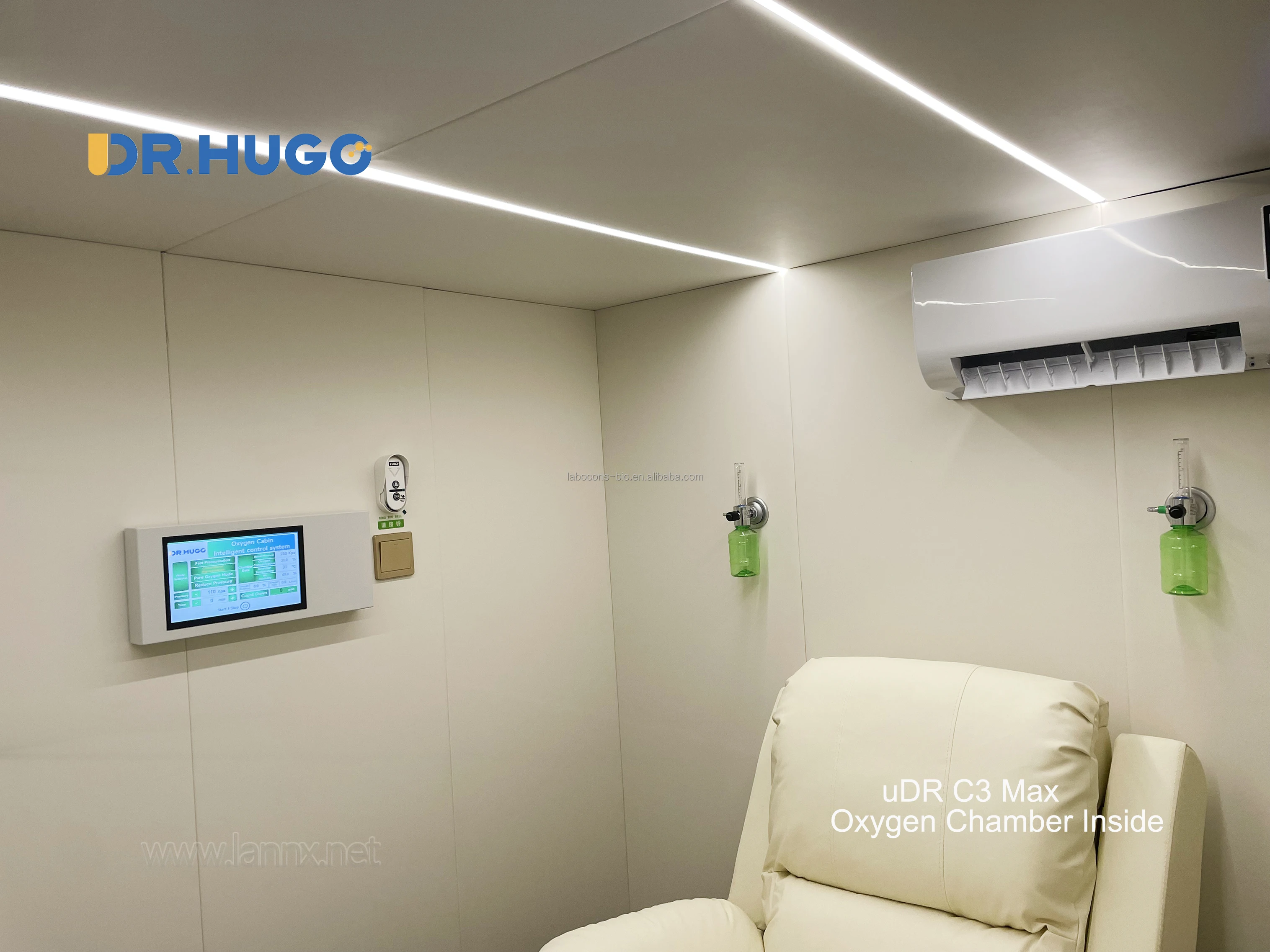 DR.HUGO uDR C3 Max Home Oxygen Treatment Camera hiperbaricas Physical therapy 1 ATA  ~ 3 ATA High Pressure Oxygen Chamber