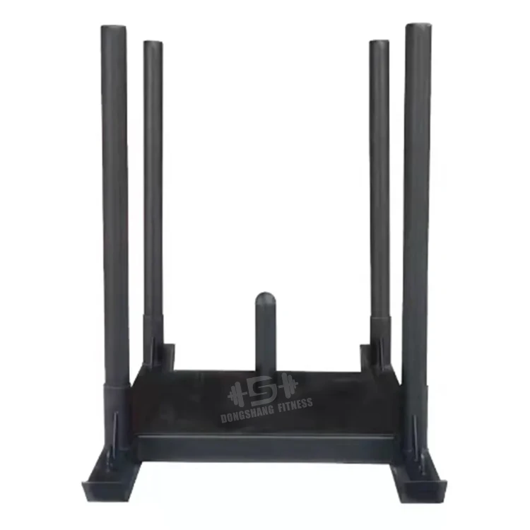 Fitness Gym Equipment Prowler Sled Strength Training Power Sled With 4 Poles