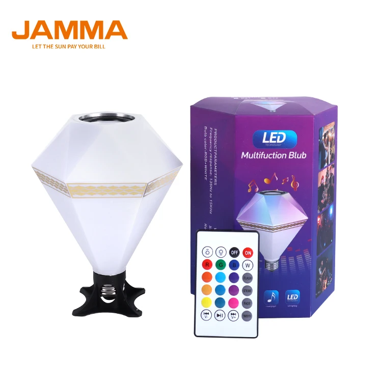 Smart Home LED Bulbs Bluetooth Compatible A19 Full Color Changing Light Bulbs with remote