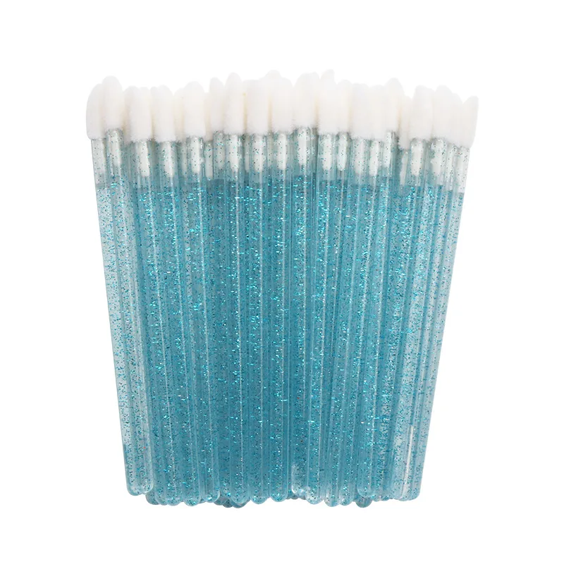 Wholesale Lip Applicator Glitter Clear Disposable Lipstick Beauty Makeup Tool Lip Brushes Wands