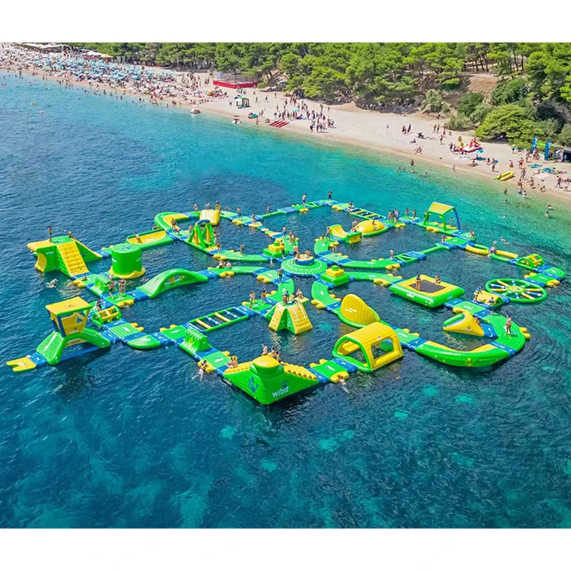 Customization Aquapark PVC Inflatable Sea Aqua Water Amusement Obstacle Course Water Park Games