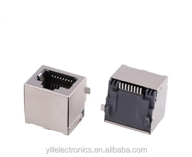 Factory Directly Sale RJ45 Female SMT Connector with fragment network connector