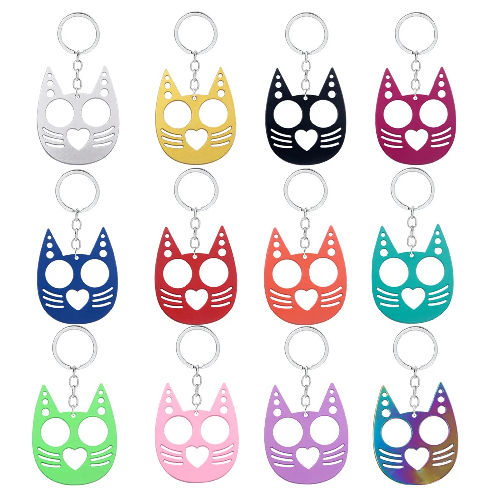 Multi-color Personal Safety Tiger Keychain Accessories Mini Safety Key Chain For Women