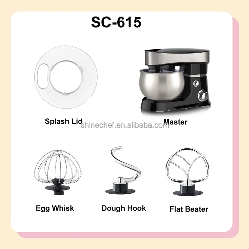 3L 5L 6L Kitchen Robot Da Cucina Batidora Electric Tilt Head Cake Mixer Machine Bakery Artisan Stand Food Mixer