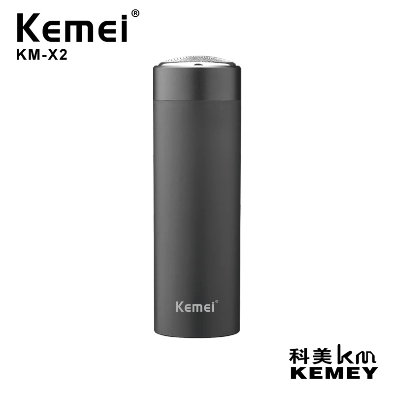 Kemei Km-x2 перезаряжающаяся Водонепроницаемая Мужская бритва для мужчин уход за лицом многофункциональные сильный машинка