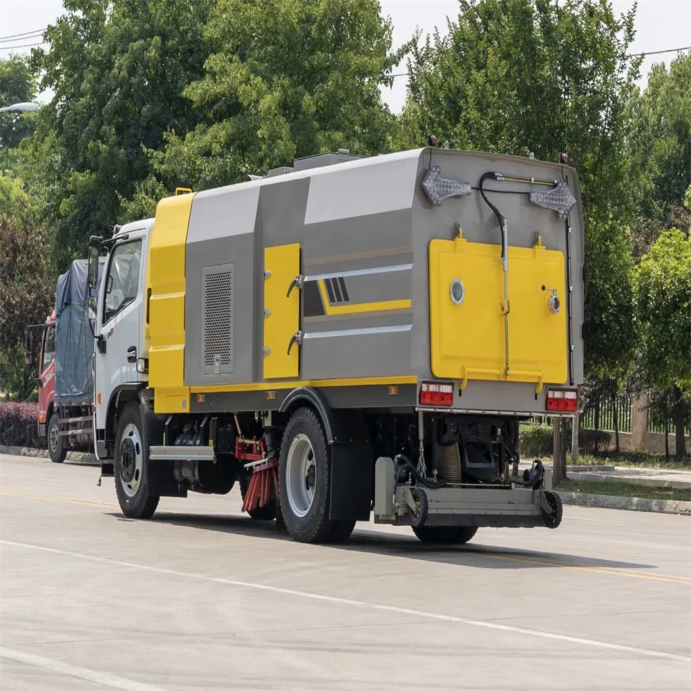 new 5 cubic 6 cubic dust removal vacuum pump vacuum cleaner 5000L 6000L road sweeper vacuuming truck