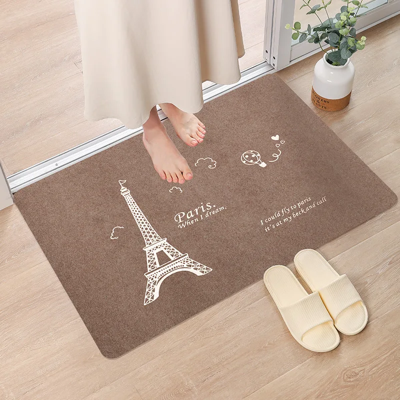 Entrance mat kitchen water-absorbent dirt-resistant non-slip mat bathroom mat can be cut bedroom living room carpet