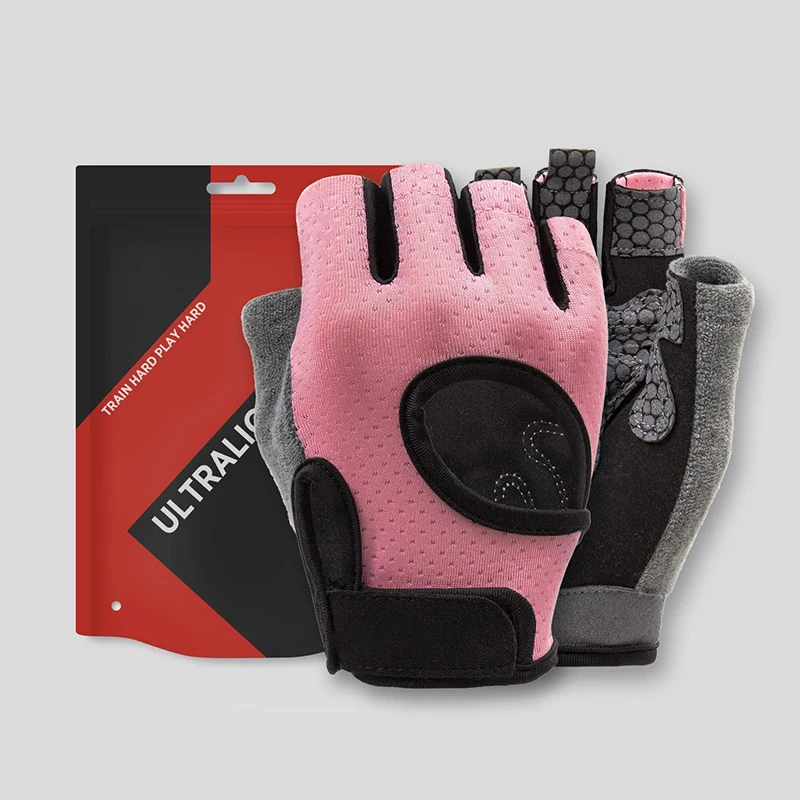 Savior Women and Men Powerlifting Fingerless Gym Exercise Gloves Breathable Sports Gym Gloves For Fitness Weightlifting