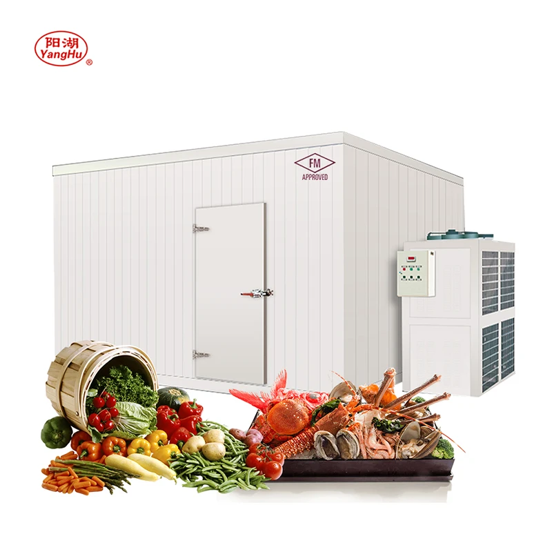 Yanghu Deep Freezer coldroom Refrigerator Equipment Room Class A PU polyurethane foam cold room