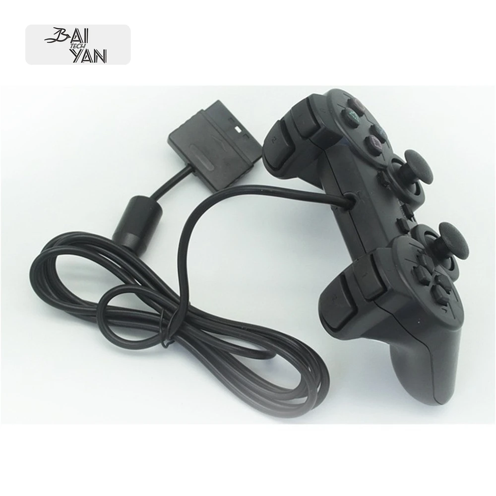 Горячая продает ps2 2 4 г проводной геймпад для джойстик конвертер USB игровая консоль mando тонкий двойной вибрации