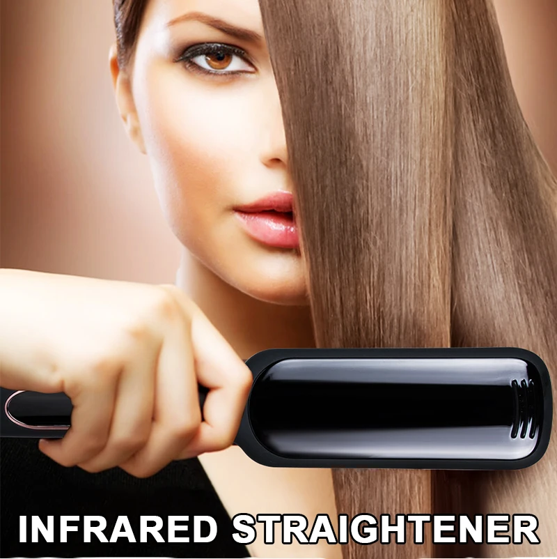 Wide version infrared hair straightener splint for household fast flat iron hair straightener
