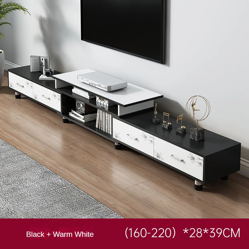 New Luxury Modern Home TV Cabinet Scandinavian TV Cabinet Tea Table Set Wooden Living Room TV Cabinet