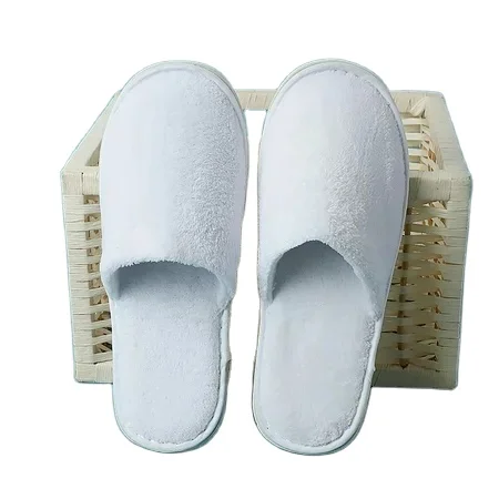 LOGO Embroidery Wholesale Custom Hotel Disposable Bathroom Slippers