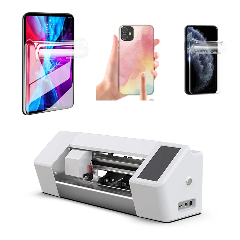 Portable high speed digital cutter Cell  phone skin film screen protector cutting machine plotter Built-in APP with wi-fi