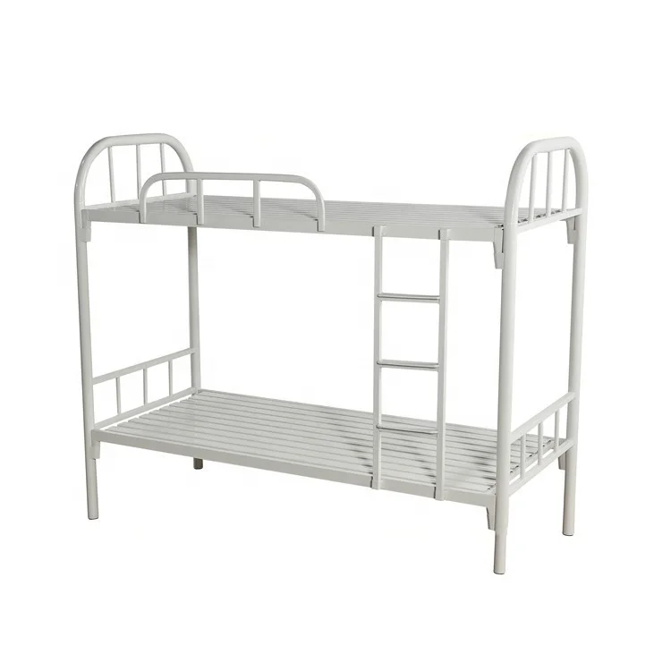 Iron keel big curved bed school dormitory iron plate bunk construction site apartment rental house iron bed canopy bed
