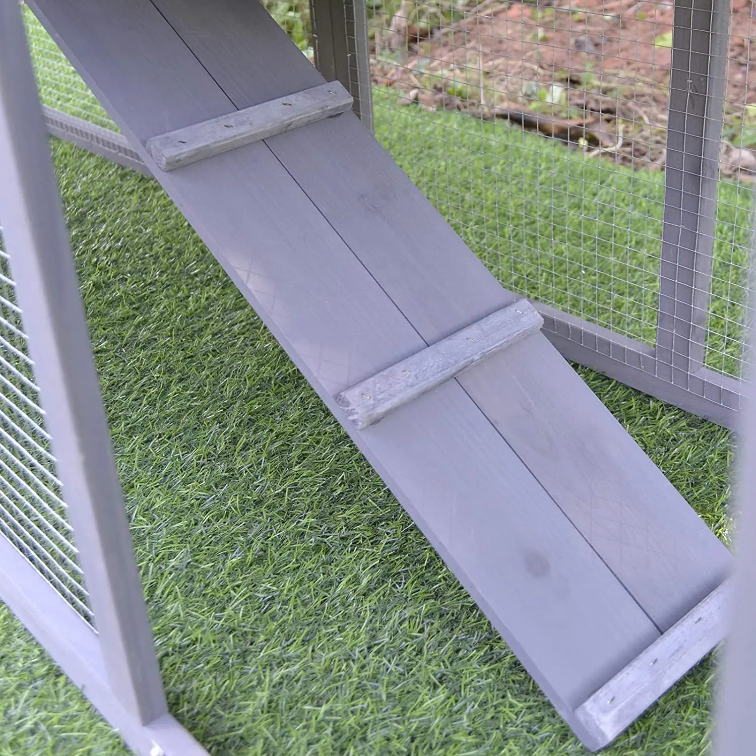 Large Outdoor Raised Wood Rabbit Hutch Animal Enclosure For Run Bunny Cage