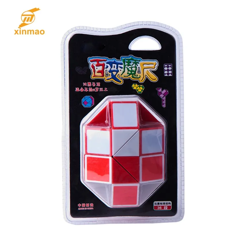 
Diamond shape Puzzle Snake wholesale kids magic ruler cube with PVC case,Intelligent toys! 