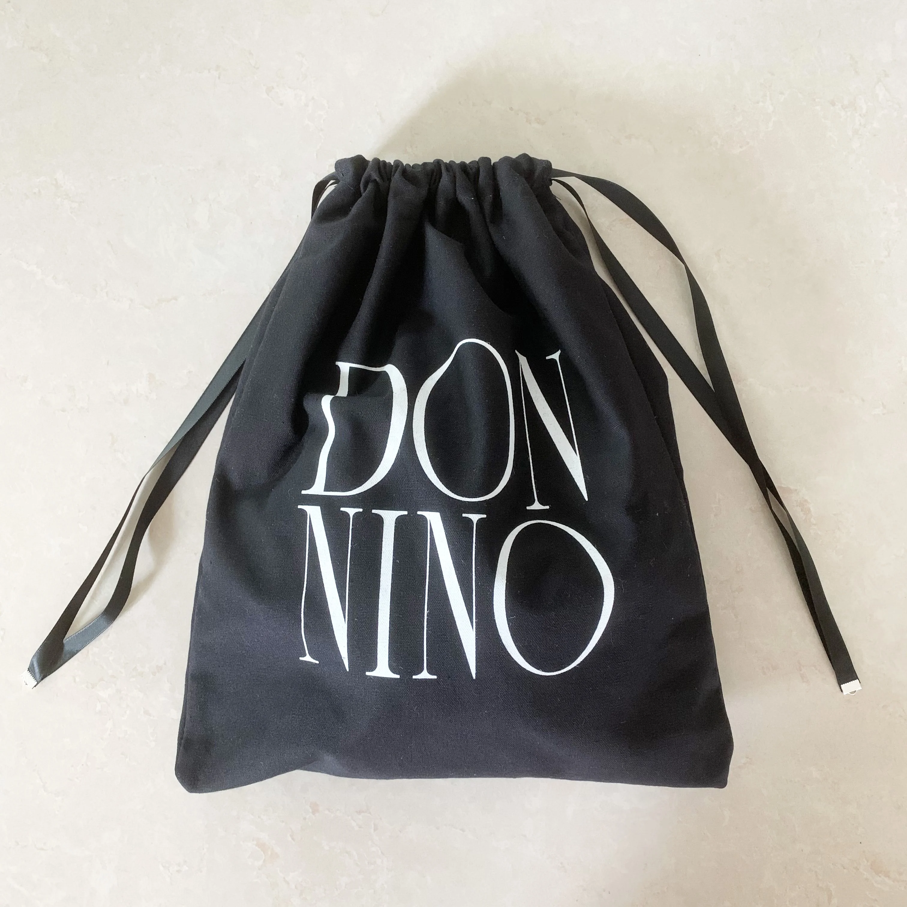 Custom Recycle Cotton Canvas Fabric Drawstring Dust Bag With Logo Printed