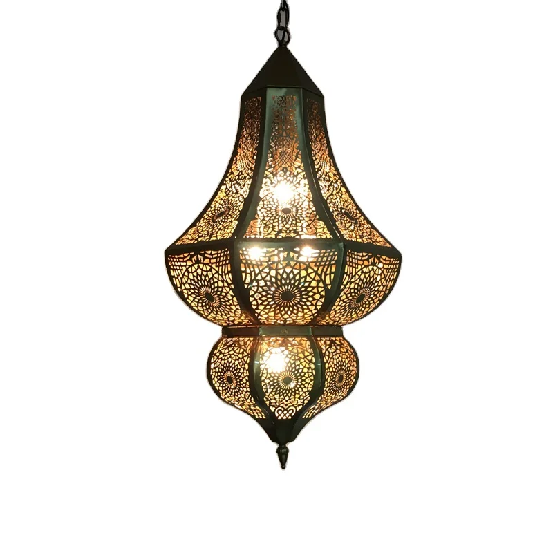 Wholesale Bohemian Dubai Lampada Arabic Lambs Led Lamp Staircase Hanging Lights Islamic Morroca Chandeliers And Pendants Lights
