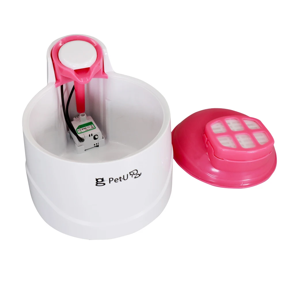 Pet фонтан воды Pet питьевой фонтанчик 2L автоматическая поилка для кошек